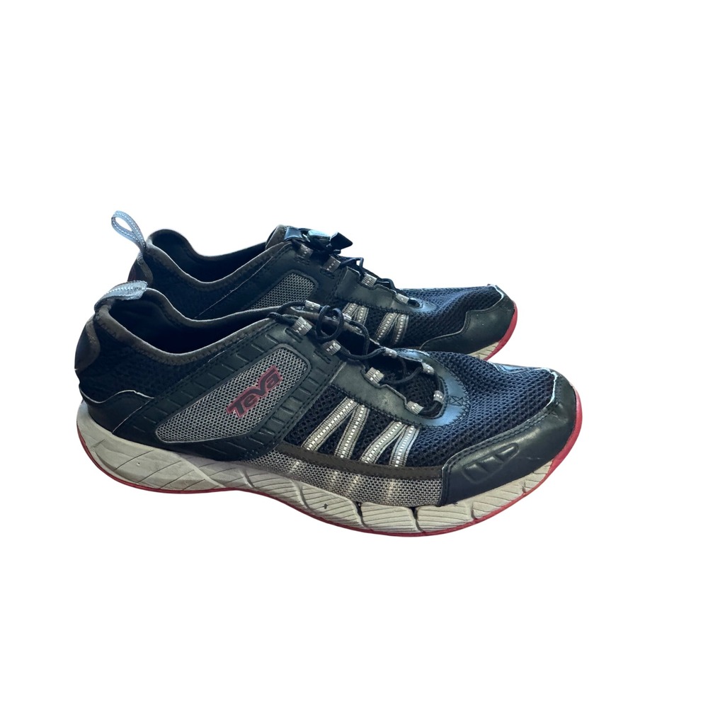 Teva Sphere Trail Running Shoes Mens Size 11 Black Grey Good Condition Bungee